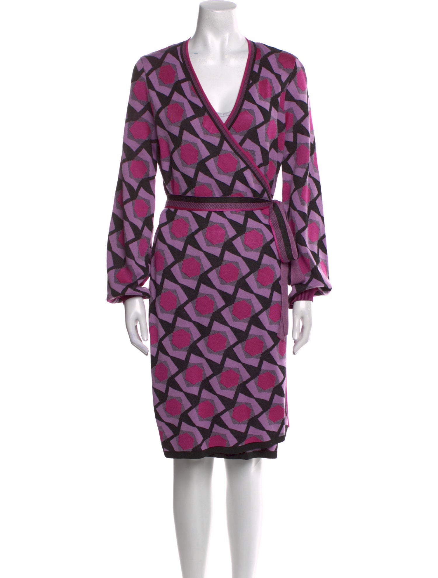 Diane von Furstenberg Printed Midi Length Dress