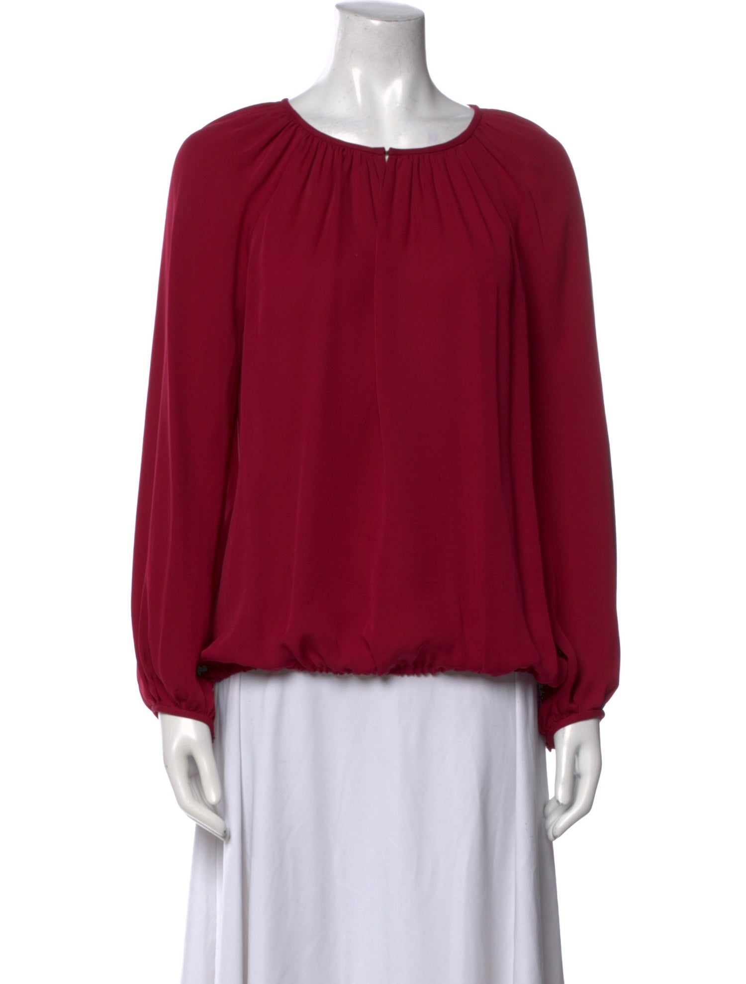 Diane von Furstenberg Silk Scoop Neck Blouse