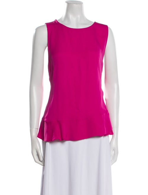Diane von Furstenberg Silk Scoop Neck Top