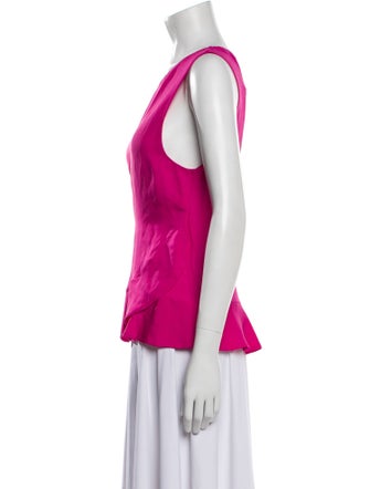 Diane von Furstenberg Silk Scoop Neck Top