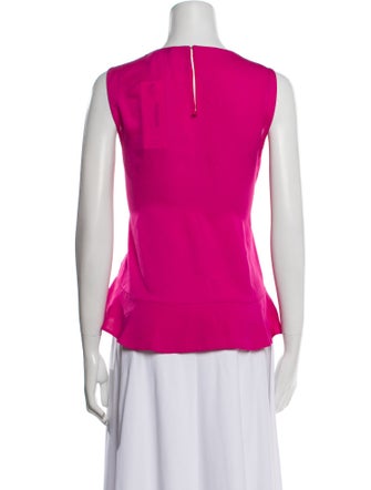 Diane von Furstenberg Silk Scoop Neck Top