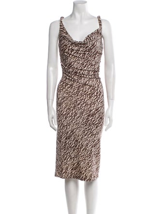 Diane von Furstenberg Silk Midi Length Dress