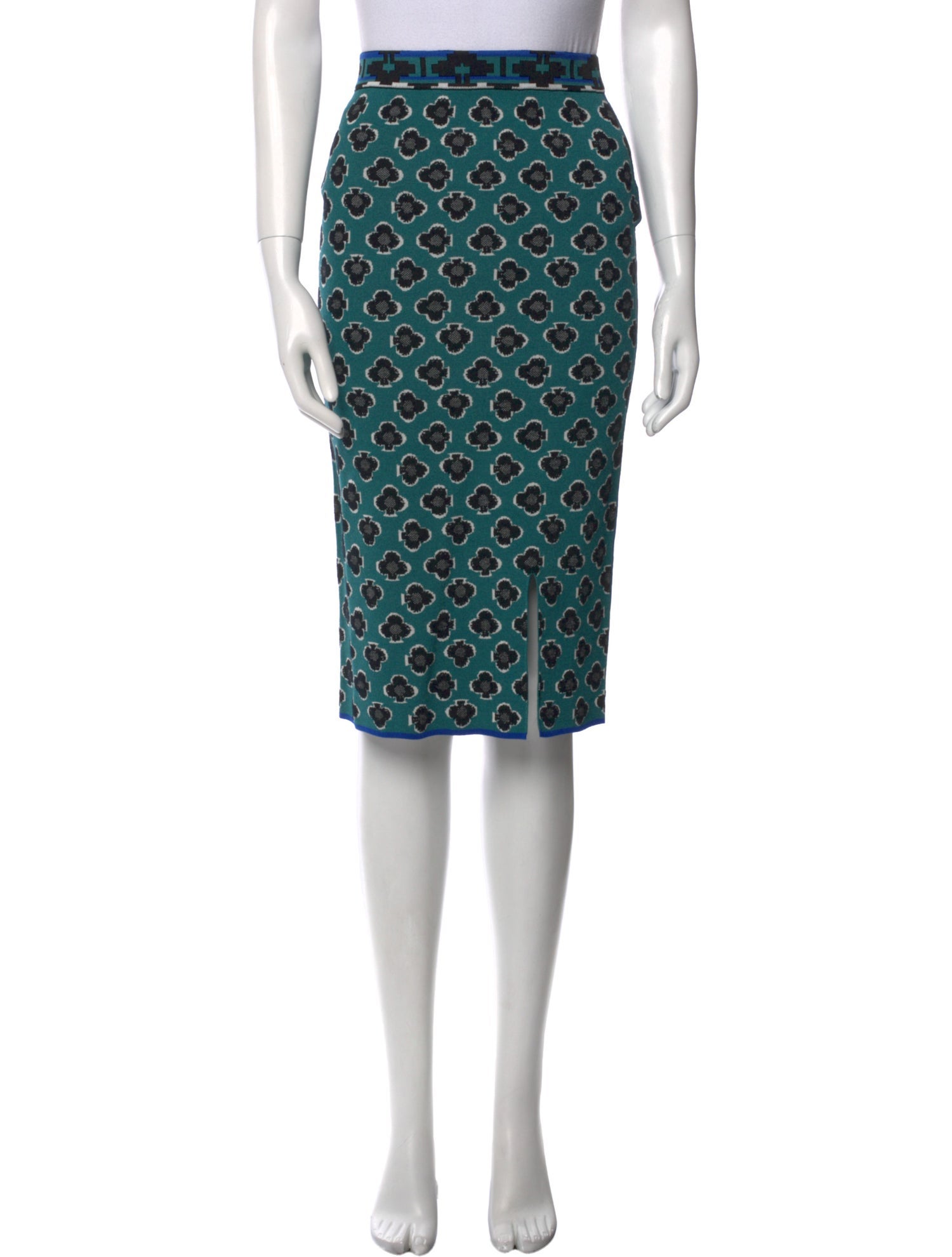 Diane von Furstenberg Printed Knee-Length Skirt w/ Tags
