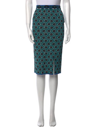Diane von Furstenberg Printed Knee-Length Skirt w/ Tags