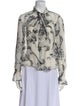 Diane von Furstenberg Silk Floral Print Blouse