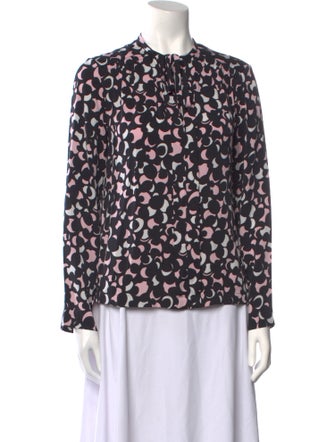 Diane von Furstenberg Silk Printed Blouse