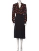 Diane von Furstenberg Printed Midi Length Dress