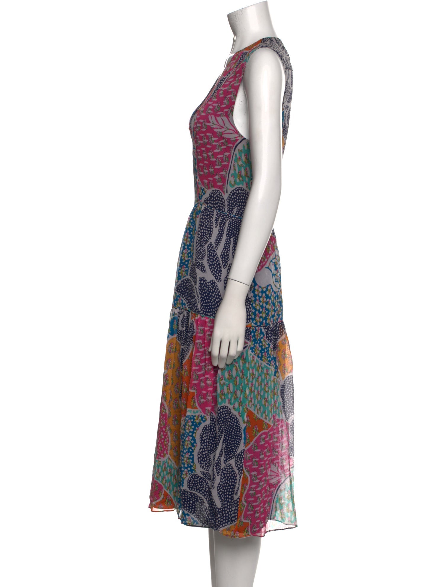 Diane von Furstenberg Silk Midi Length Dress