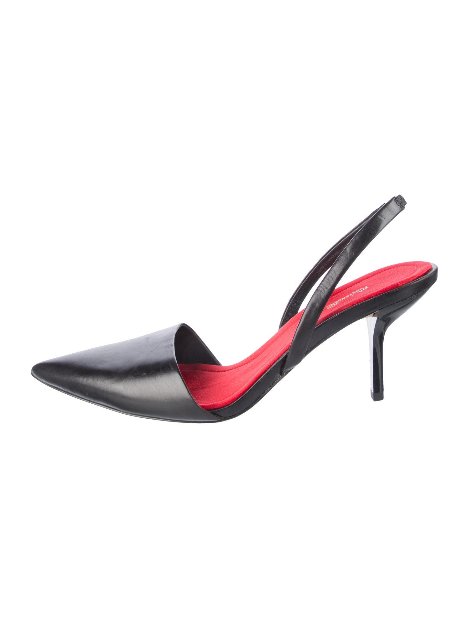 Diane von Furstenberg Leather Slingback Pumps