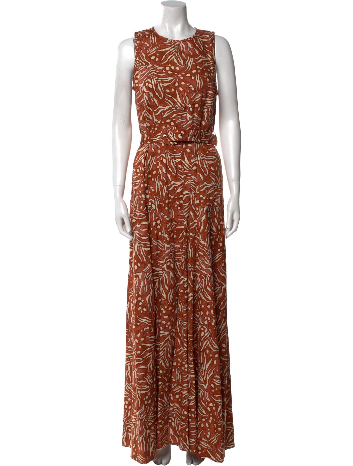 Diane von Furstenberg Printed Long Dress w/ Tags