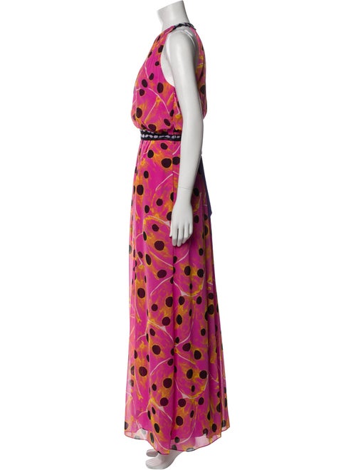 Diane von Furstenberg Polka Dot Print Long Dress