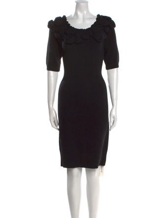 Diane von Furstenberg Scoop Neck Knee-Length Dress