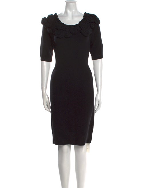 Diane von Furstenberg Scoop Neck Knee-Length Dress