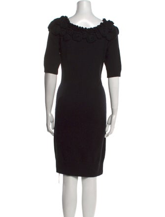 Diane von Furstenberg Scoop Neck Knee-Length Dress