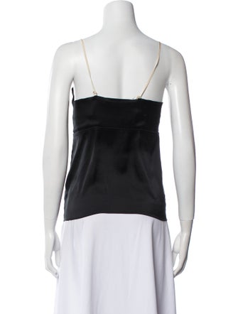 Diane von Furstenberg Silk V-Neck Top