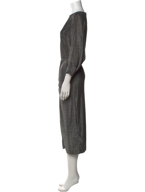 Diane von Furstenberg Crew Neck Midi Length Dress
