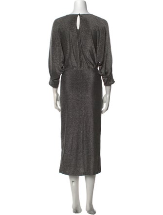 Diane von Furstenberg Crew Neck Midi Length Dress