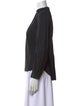 Diane von Furstenberg Mock Neck Long Sleeve Polo