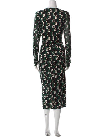 Diane von Furstenberg Printed Long Dress