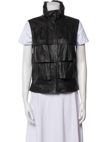 Diane von Furstenberg Jackets Leather Vest S