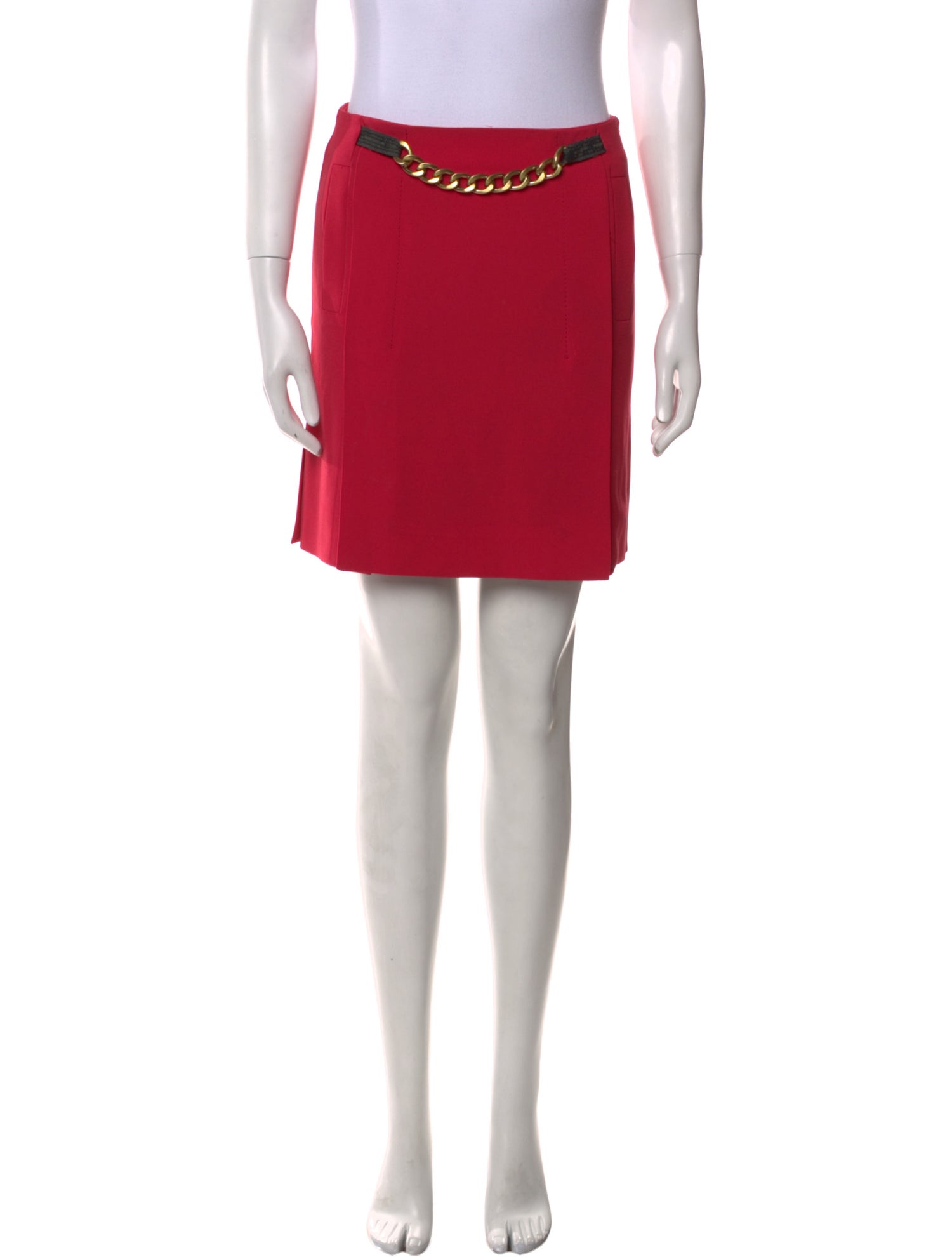 Diane von Furstenberg Chain-Link Accents Mini Skirt