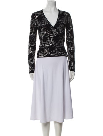 Diane von Furstenberg Wool V-Neck Top