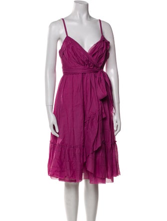 Diane von Furstenberg V-Neck Knee-Length Dress