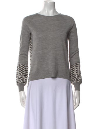 Diane von Furstenberg Wool Bateau Neckline Top