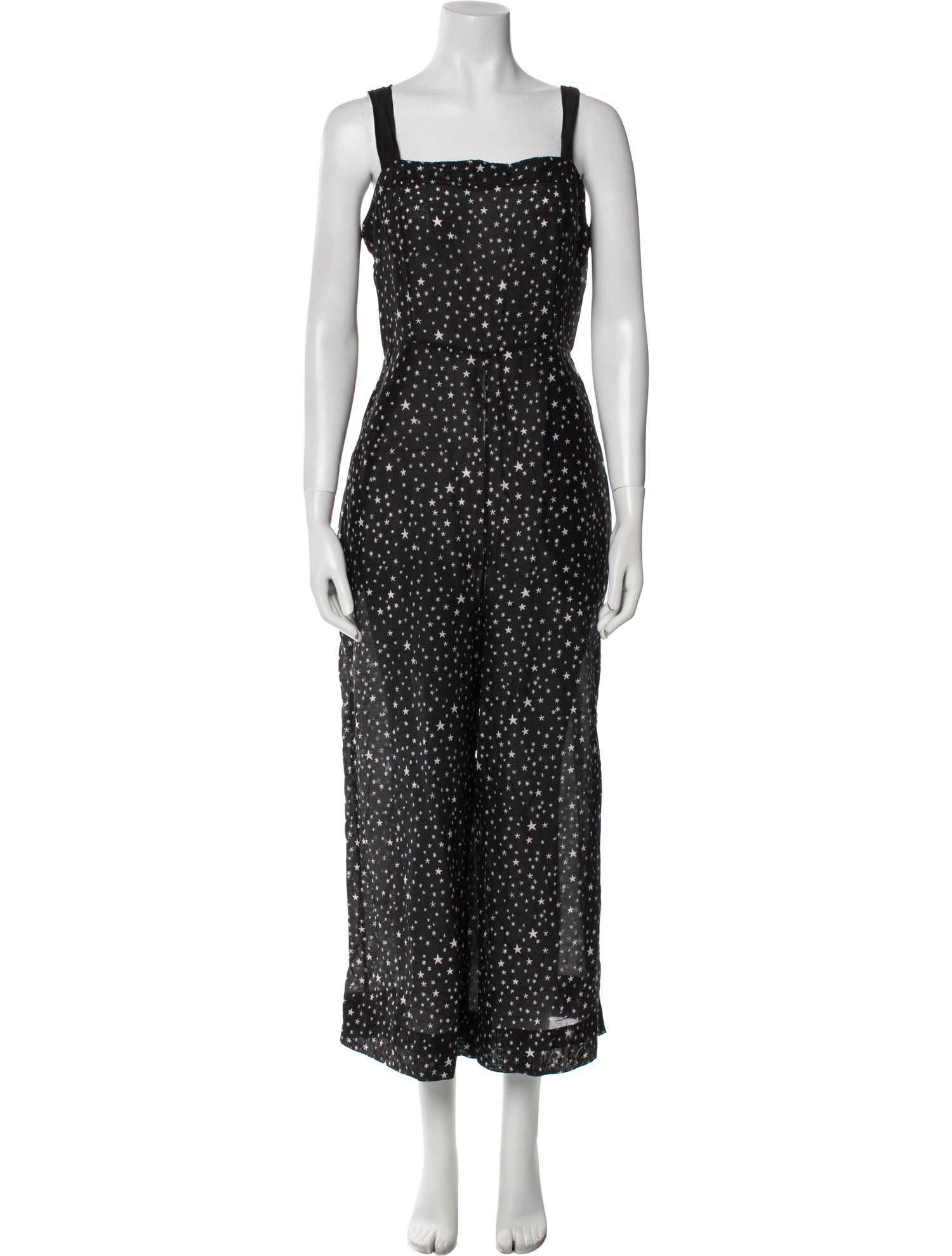 Diane von Furstenberg Printed Square Neckline Jumpsuit