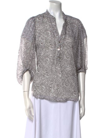 Diane von Furstenberg Silk Printed Top