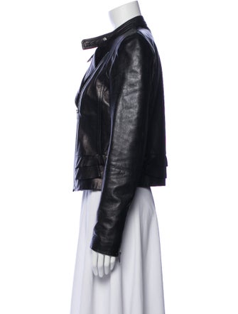 Diane von Furstenberg Leather Biker Jacket