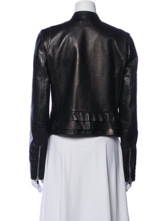 Diane von Furstenberg Leather Biker Jacket