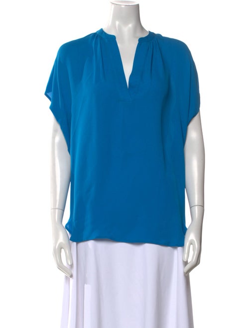 Diane von Furstenberg Silk V-Neck Blouse