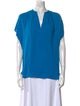 Diane von Furstenberg Silk V-Neck Blouse