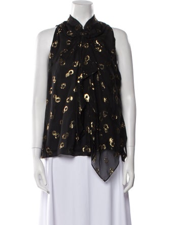 Diane von Furstenberg Silk Printed Blouse