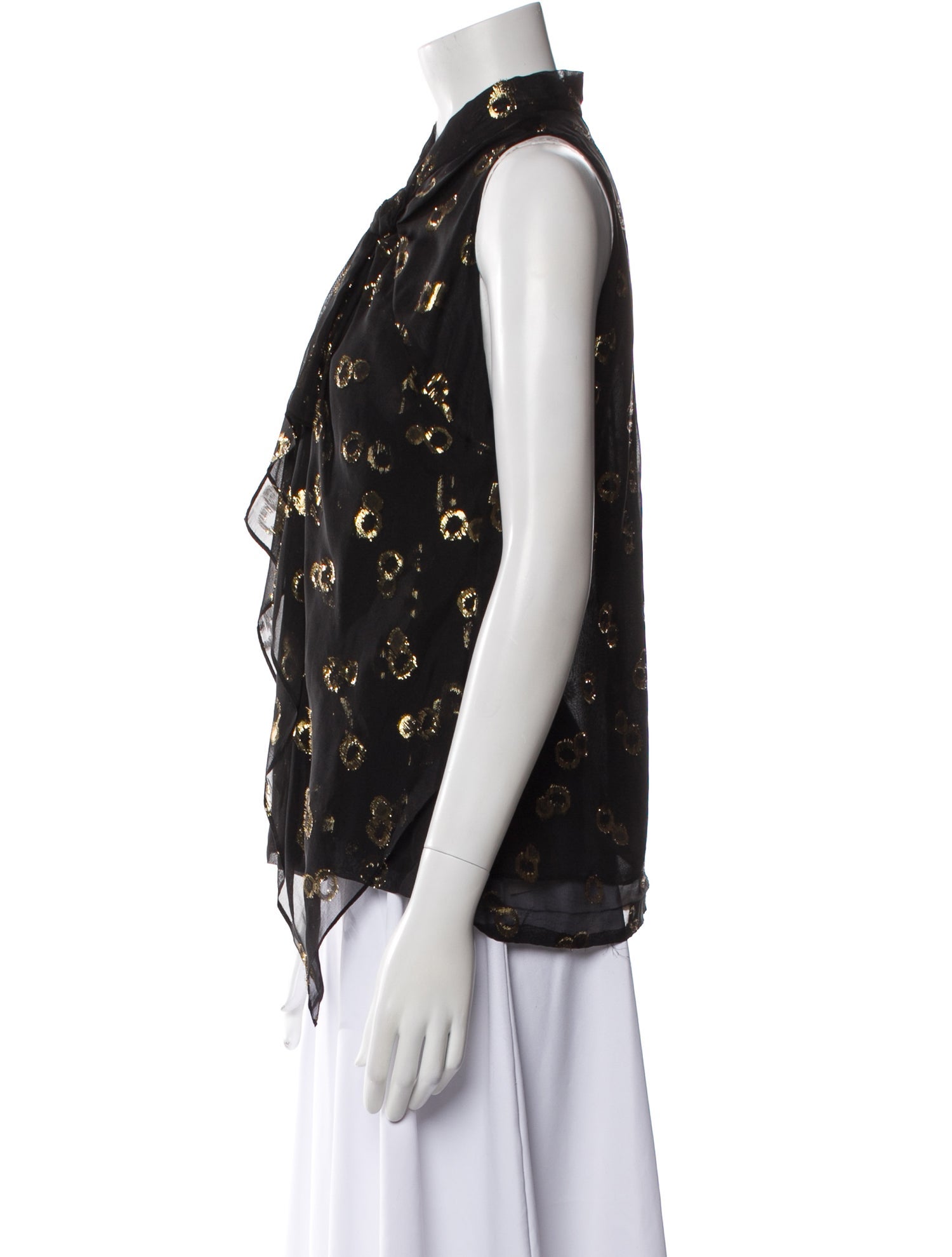 Diane von Furstenberg Silk Printed Blouse