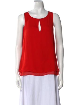 Diane von Furstenberg Silk Scoop Neck Blouse