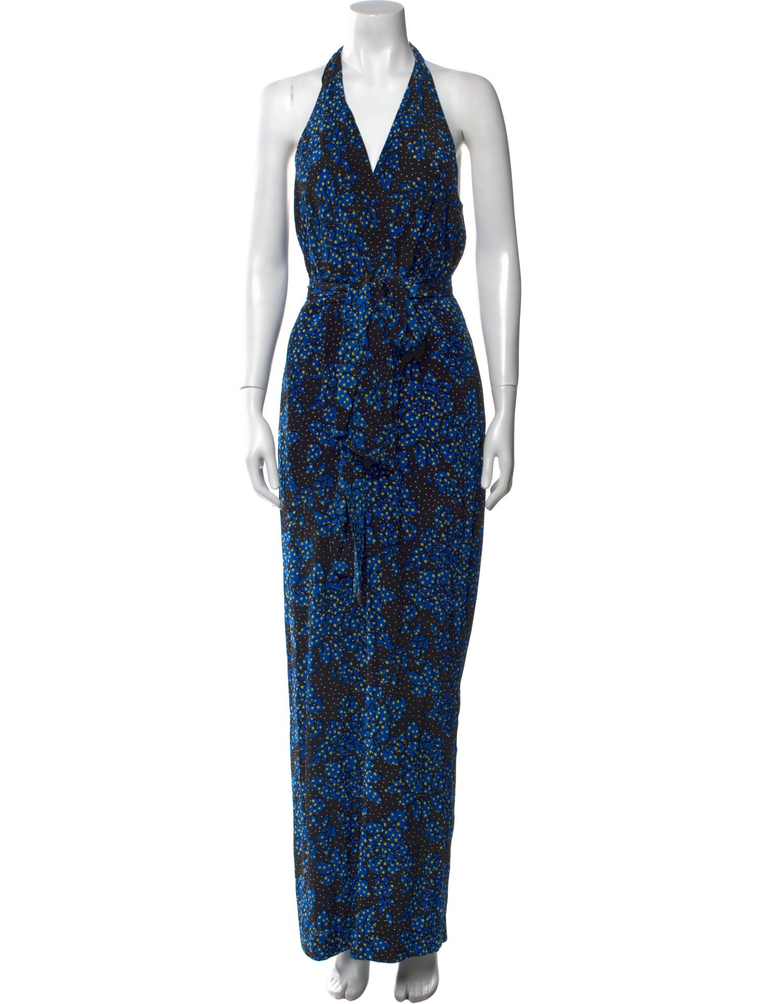 Diane von Furstenberg Silk Printed Jumpsuit