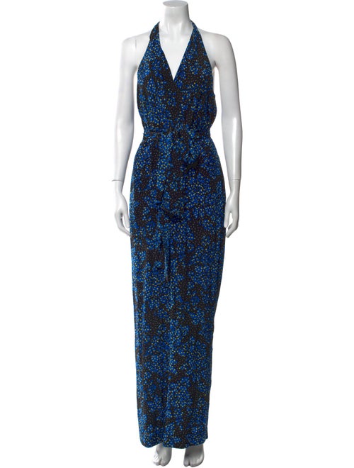 Diane von Furstenberg Silk Printed Jumpsuit