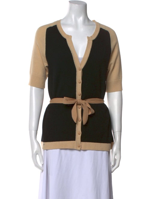Diane von Furstenberg Cashmere Colorblock Pattern Sweater