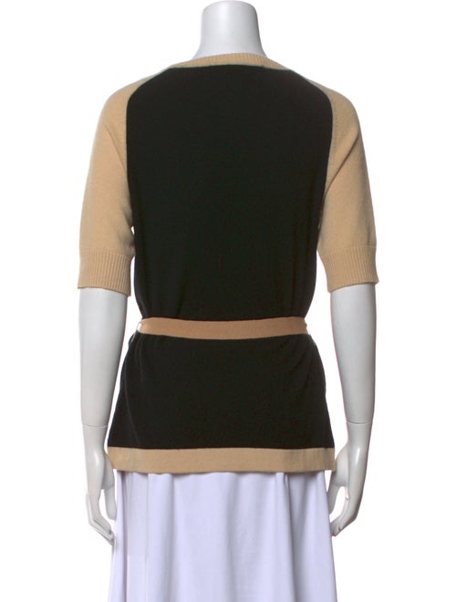 Diane von Furstenberg Cashmere Colorblock Pattern Sweater