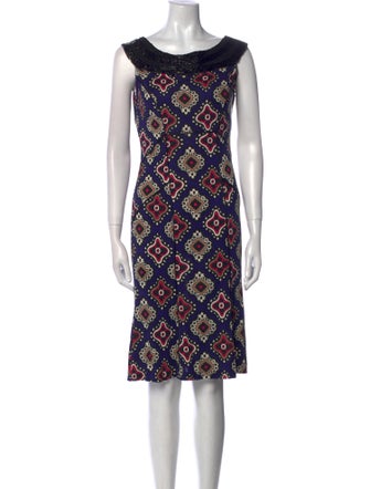 Diane von Furstenberg Silk Knee-Length Dress