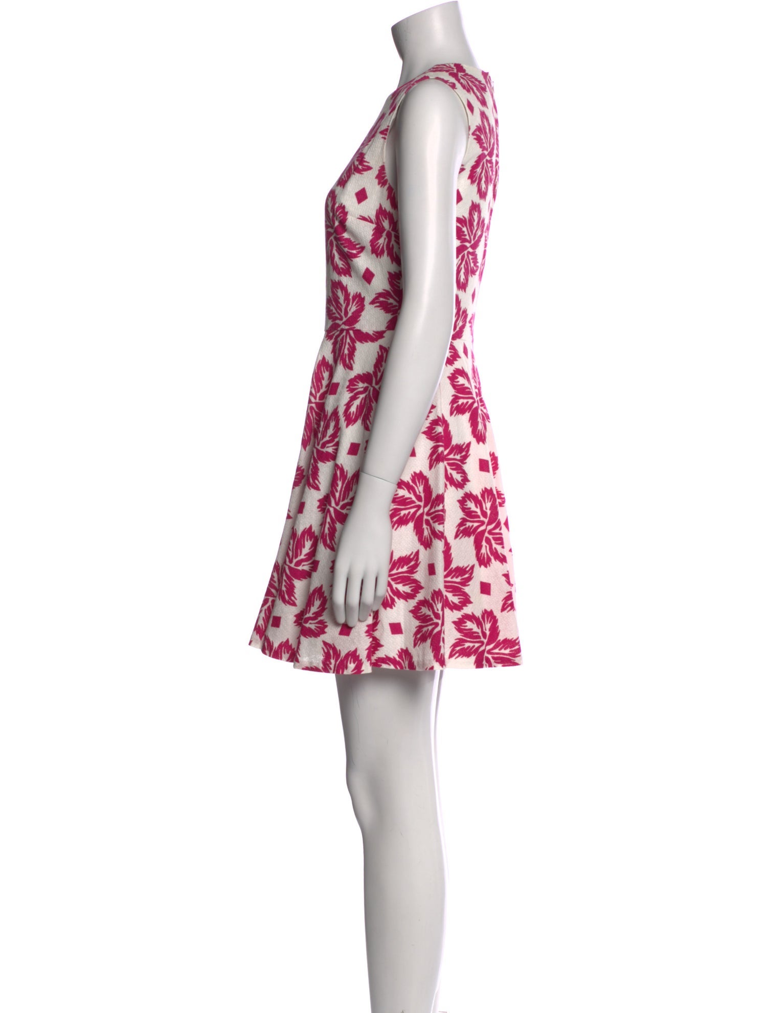 Diane von Furstenberg Floral Print Mini Dress