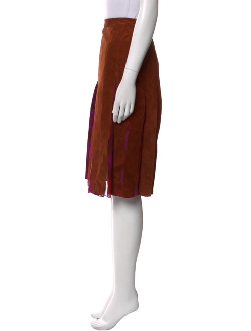 Diane von Furstenberg Suede Knee-Length Skirt
