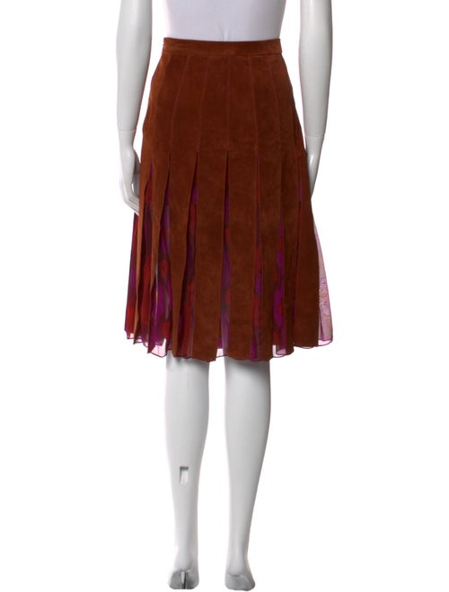 Diane von Furstenberg Suede Knee-Length Skirt