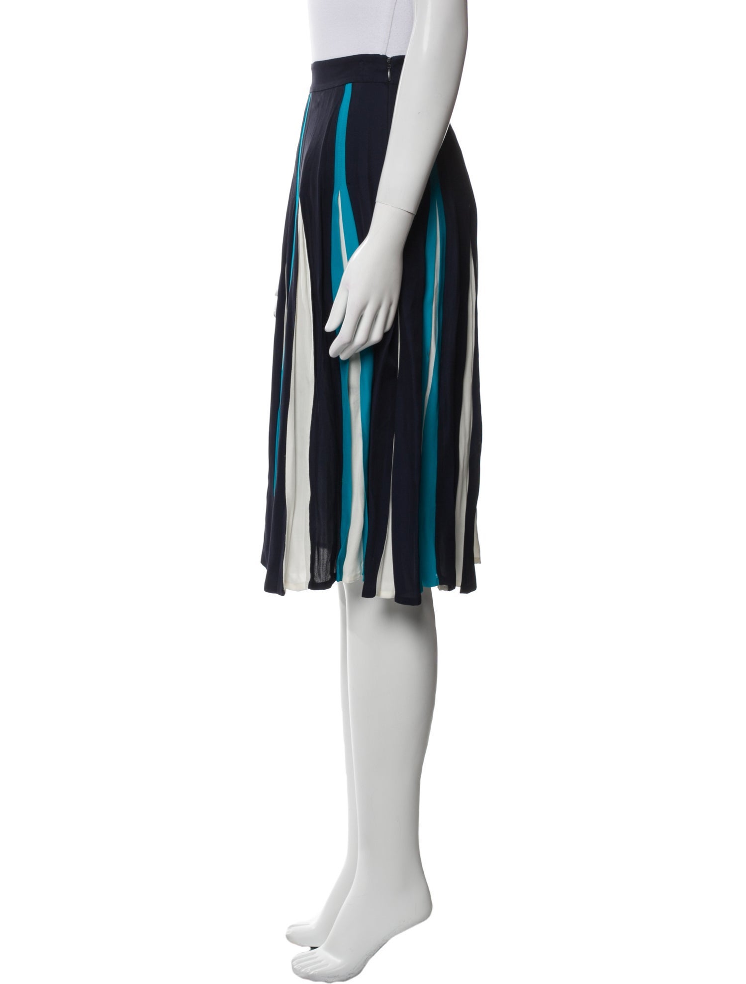 Diane von Furstenberg Striped Knee-Length Skirt