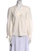 Diane von Furstenberg Silk V-Neck Blouse