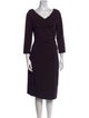 Diane von Furstenberg Cowl Neck Midi Length Dress