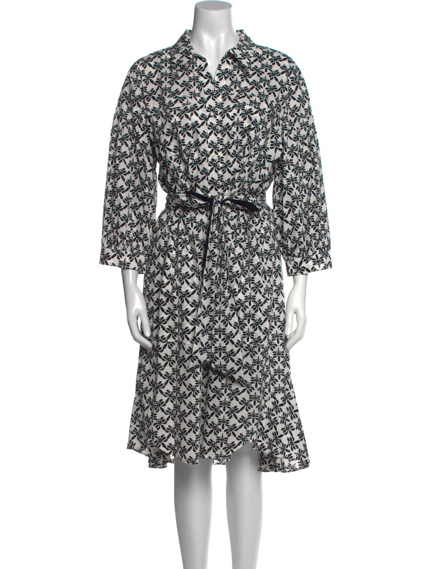 Diane von Furstenberg Printed Midi Length Dress