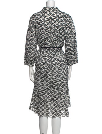 Diane von Furstenberg Printed Midi Length Dress